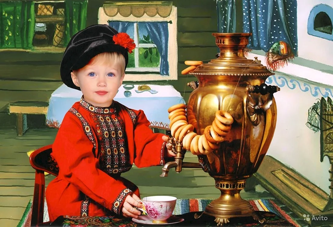 Чаепитие с самоваром