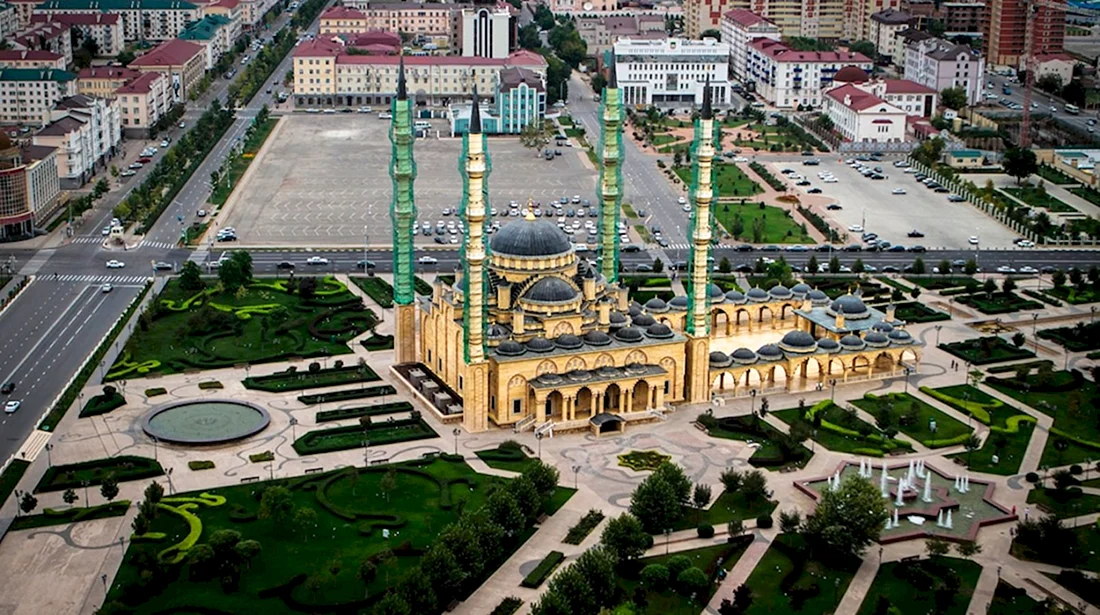 Чеченская Республика мечеть сердце Чечни