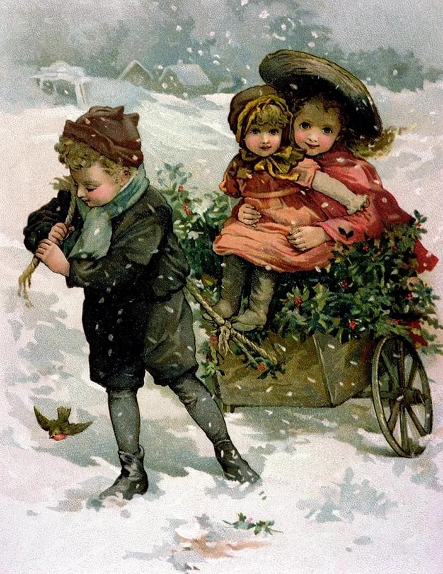 Christine Haworth художник Рождество