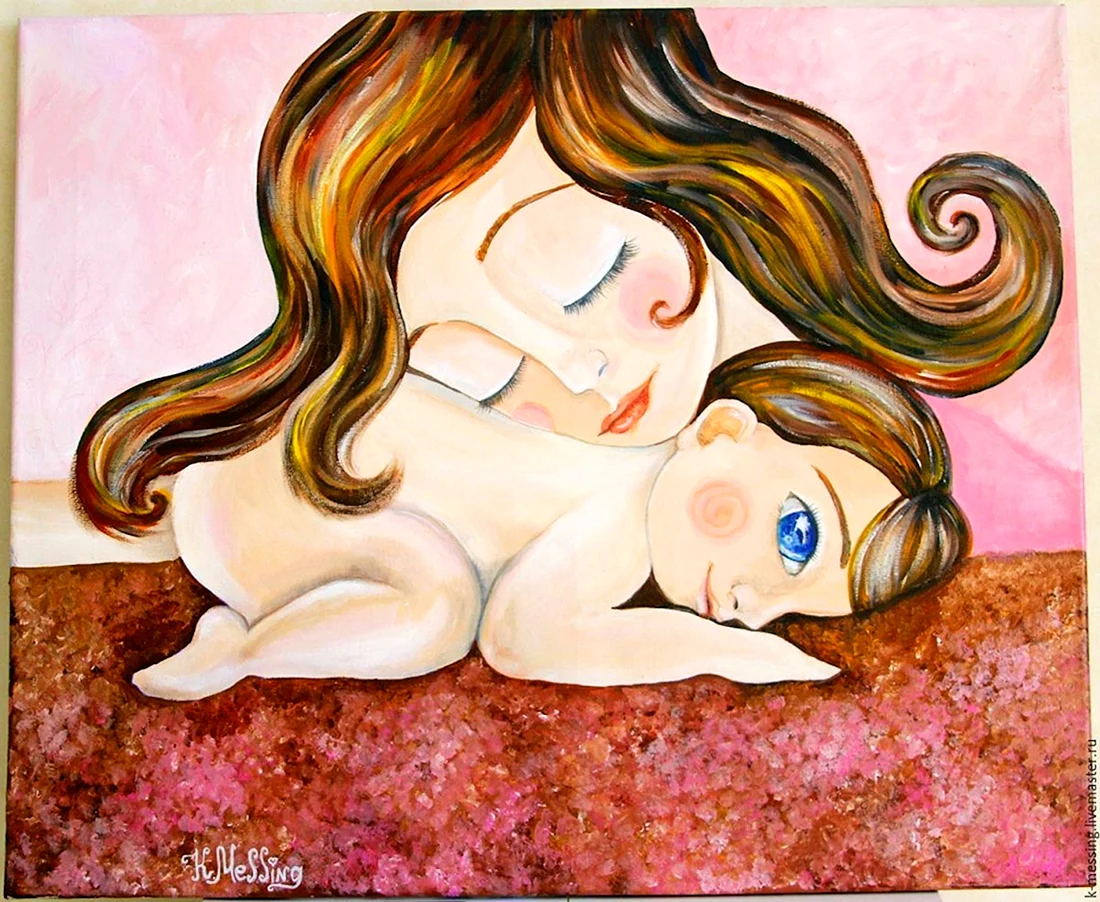Claudia Tremblay картины мать и дитя