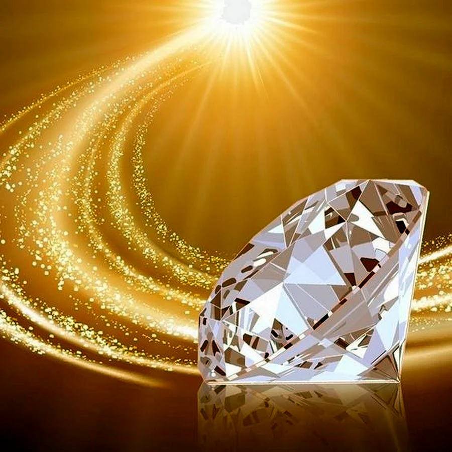 Diamond-Gold Диамант золотой стекло