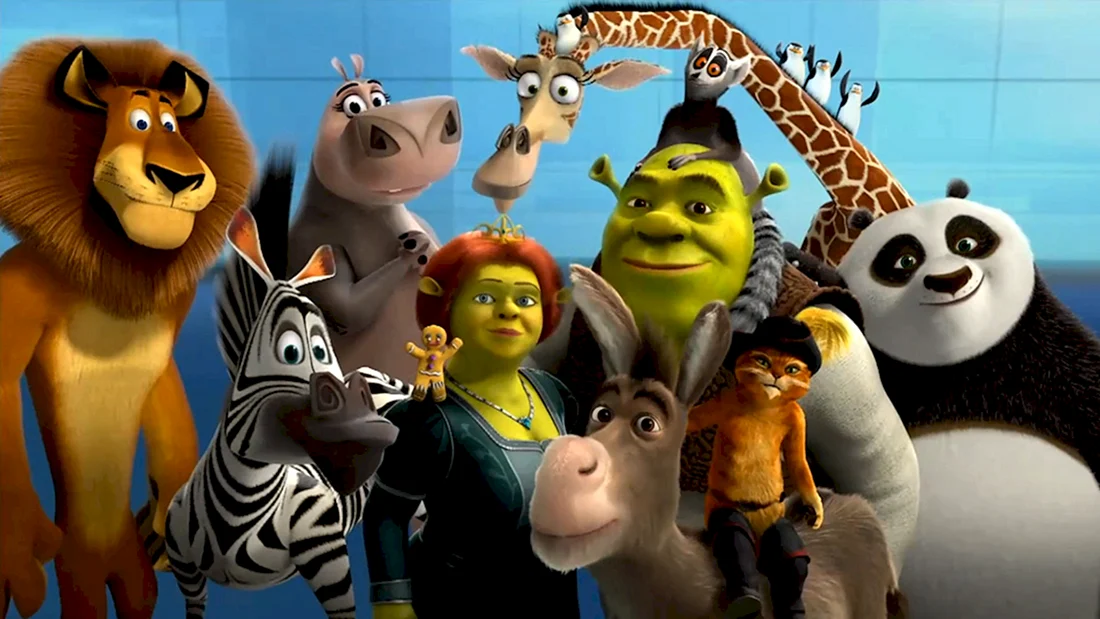 Dreamworks кунг фу Панда Мадагаскар и Шрек