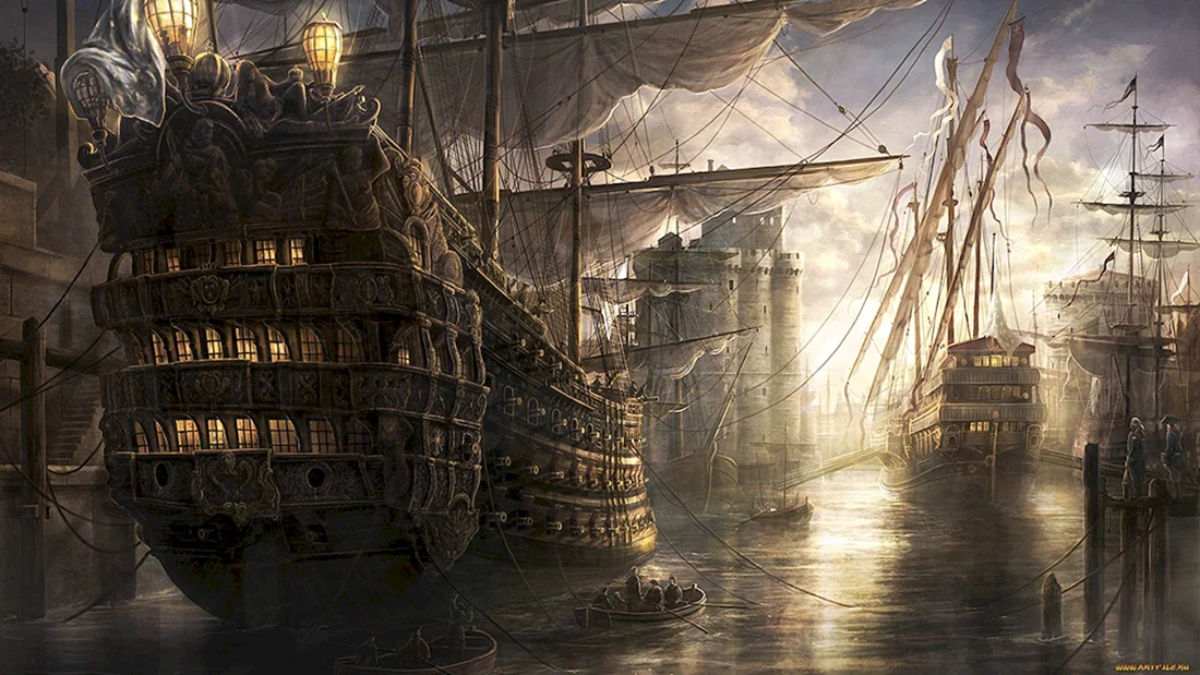 Empire total War арт корабль