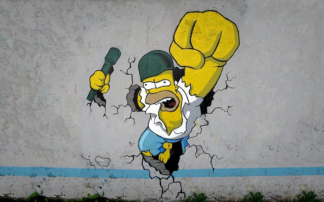 Гомер симпсон граффити