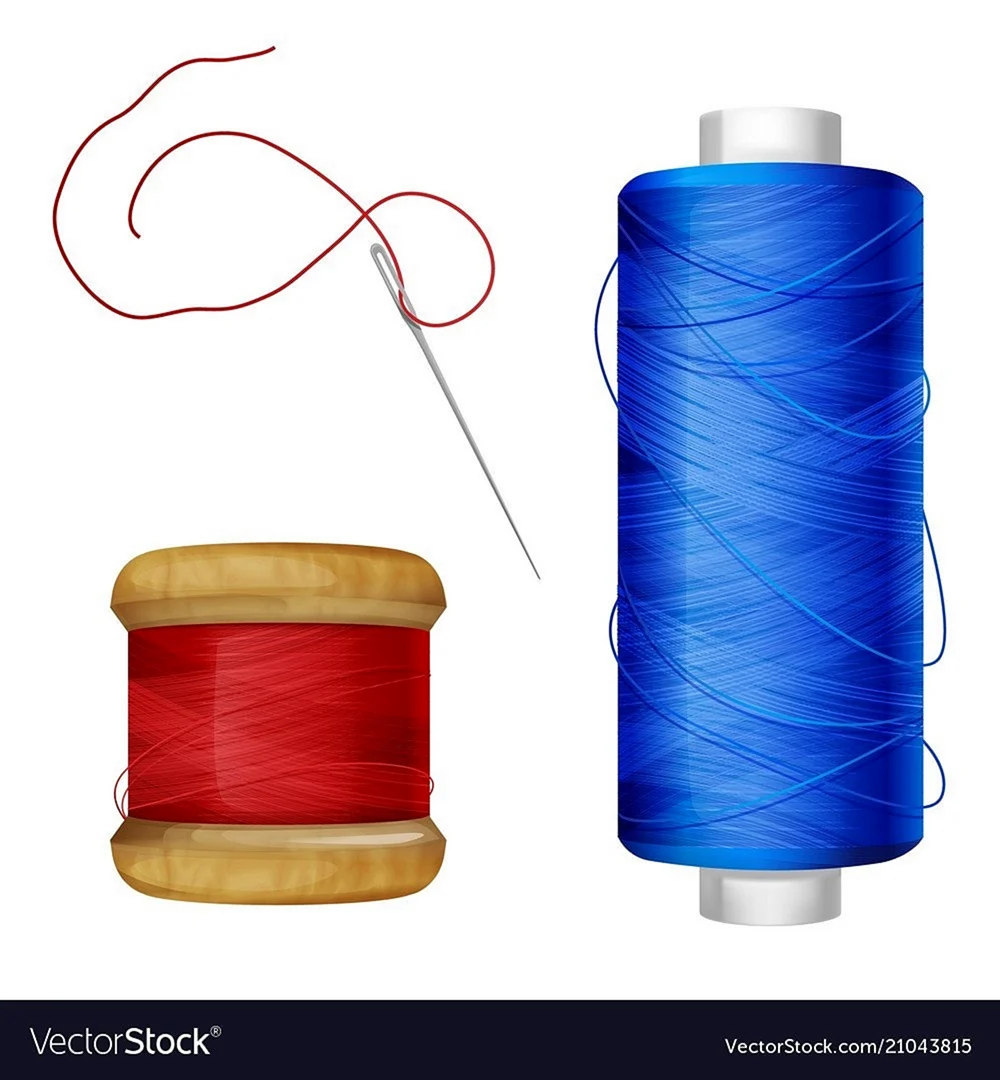 Иголка с ниткой