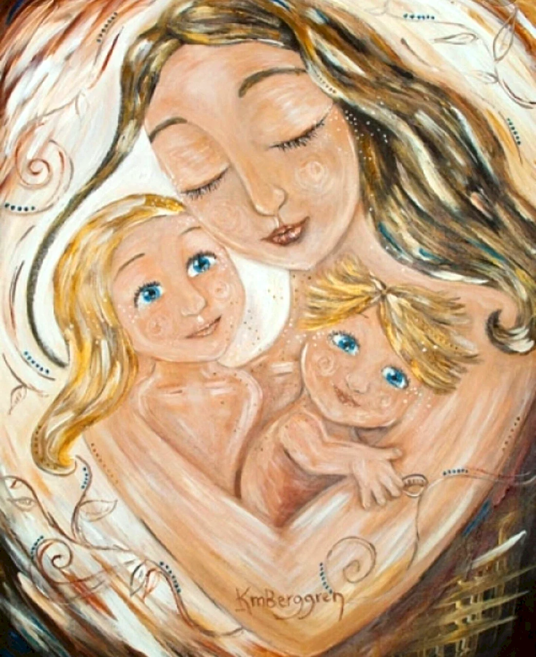 Картины Кэти Берггрен материнство