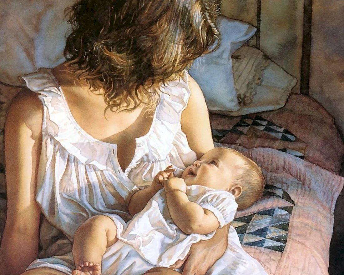 Картины Стива Хэнкса мать и дитя