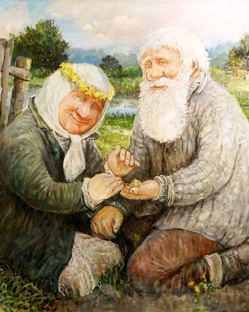 Художник Леонид Баранов. Цикл русская деревня.