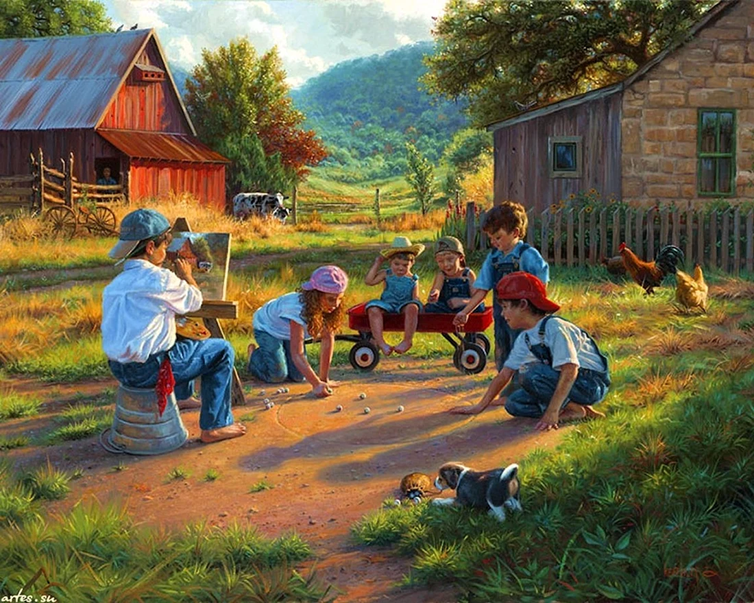 Художник Mark Keathley деревенская жизнь