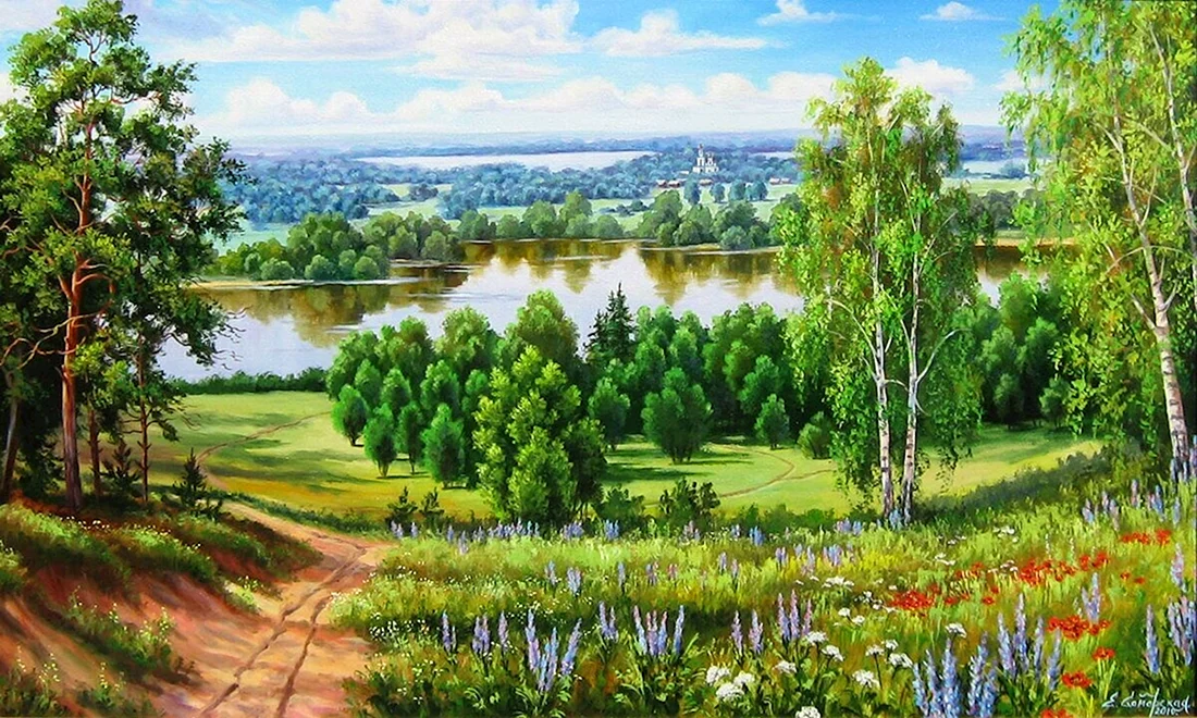Художник Самарская Елена Михайловна березы