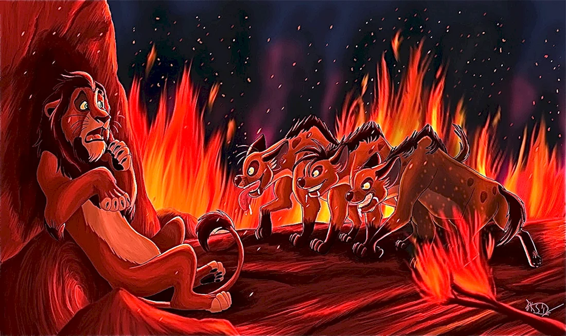 Король Лев Муфаса и шрам