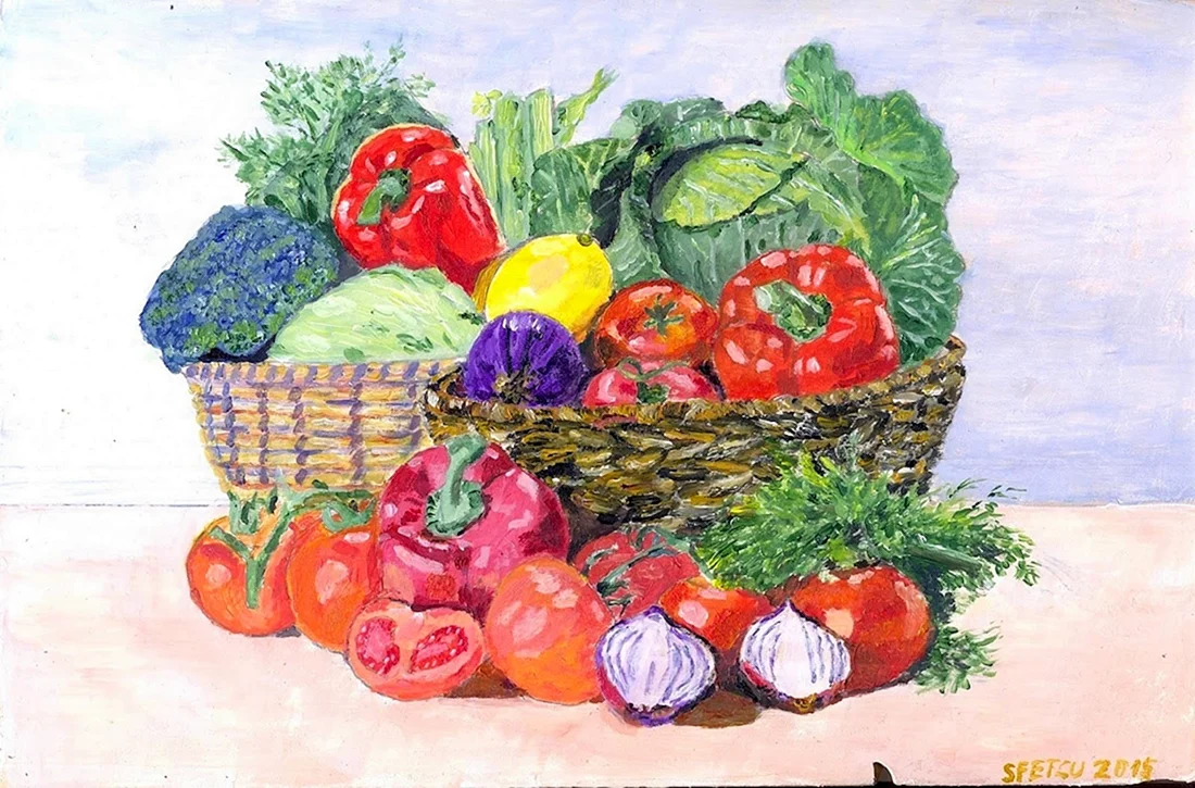 Корзина с овощами