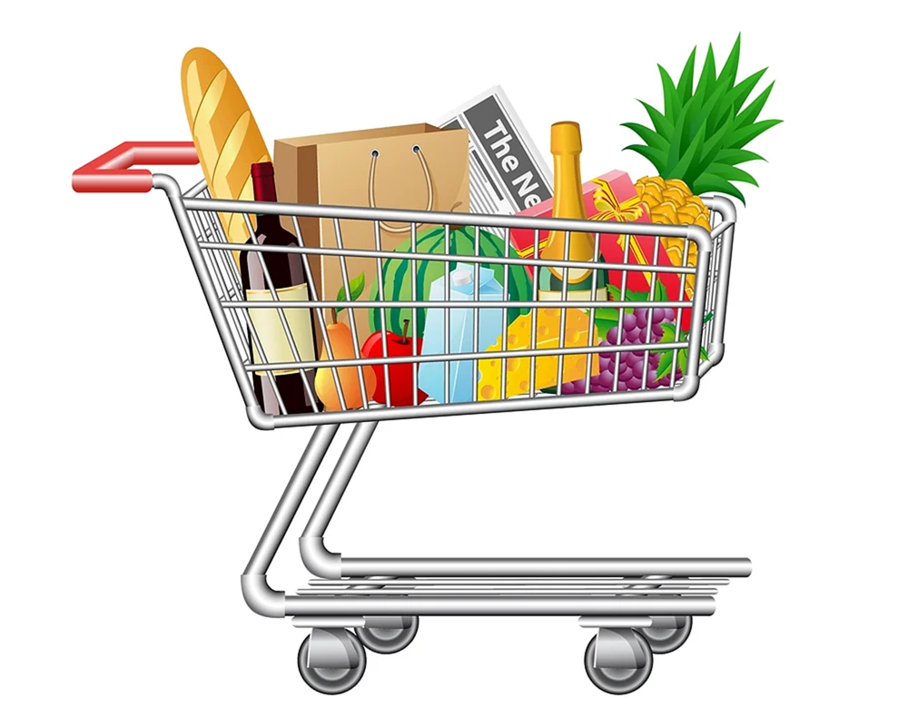 Корзина с продуктами