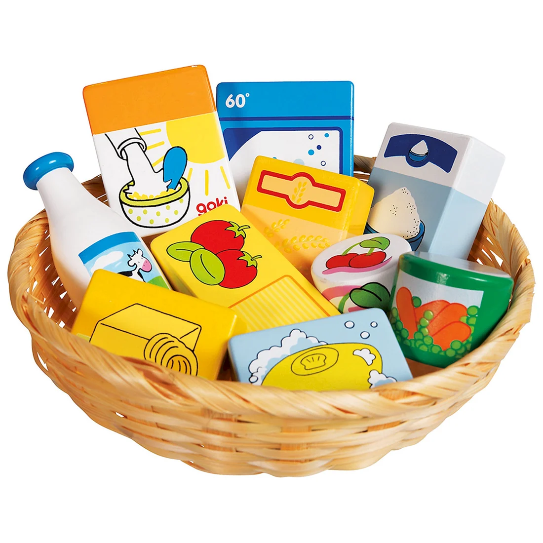 Корзина с продуктами для детей