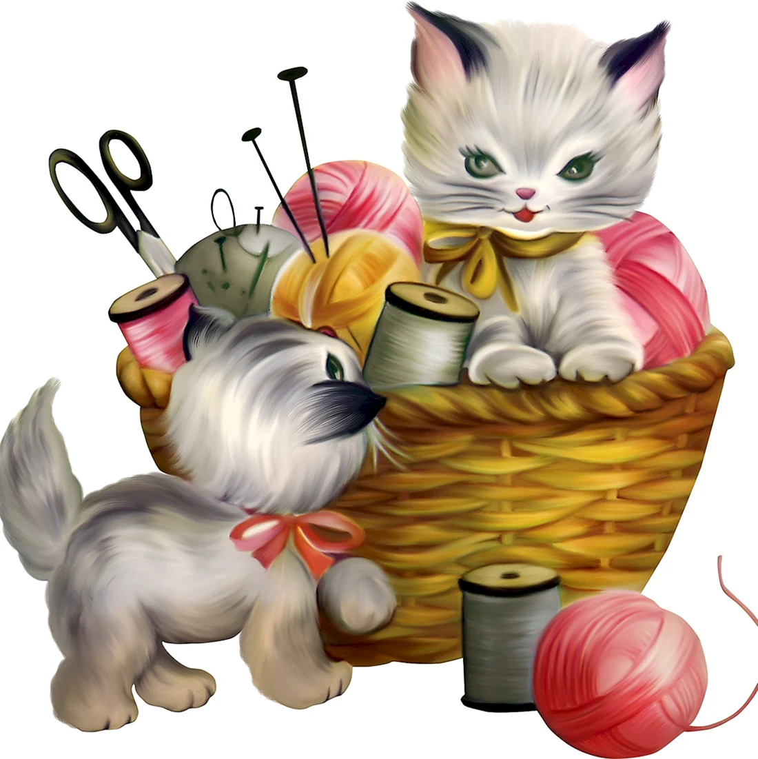 Кошка на прозрачном фоне