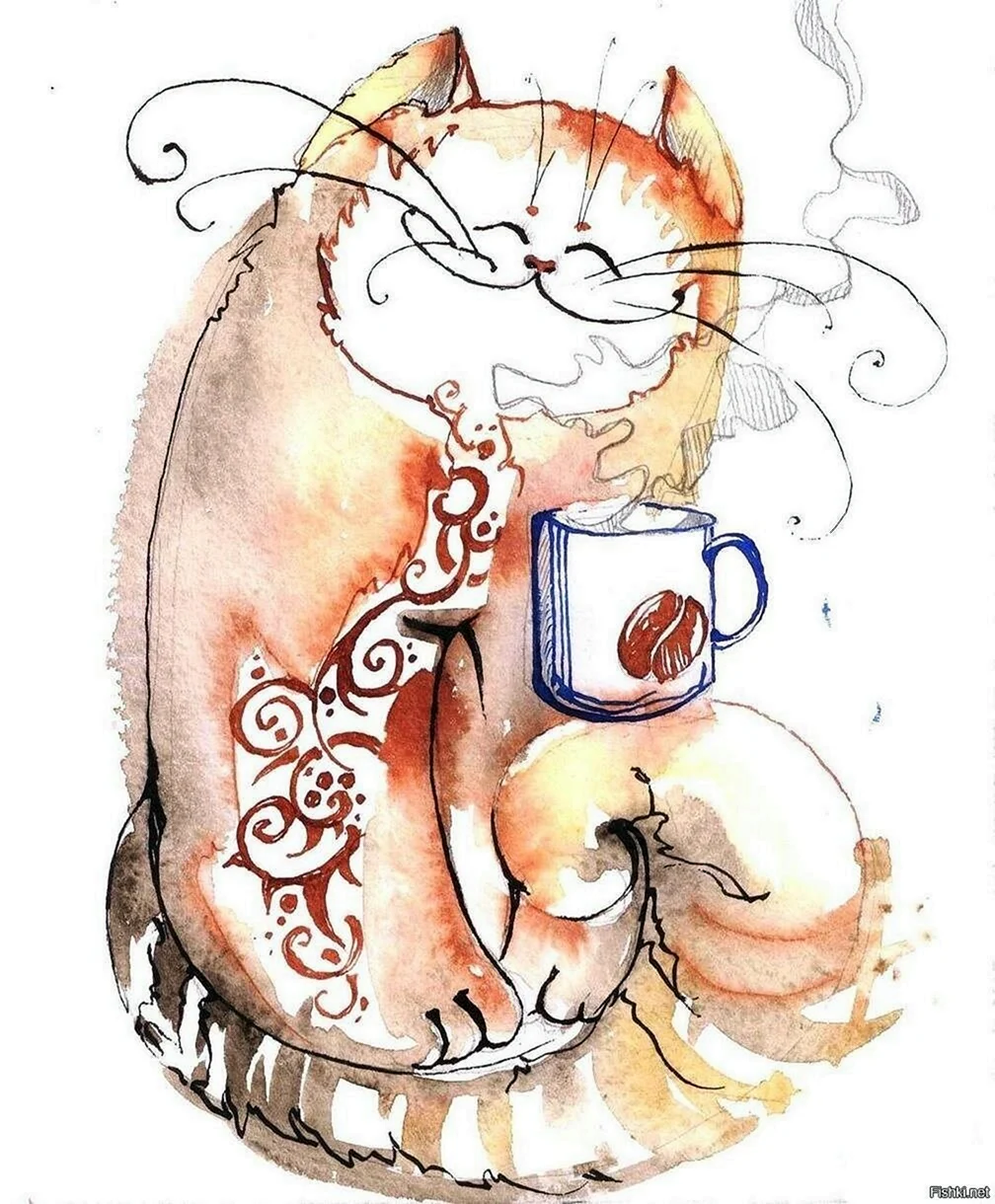 Коты рисунки