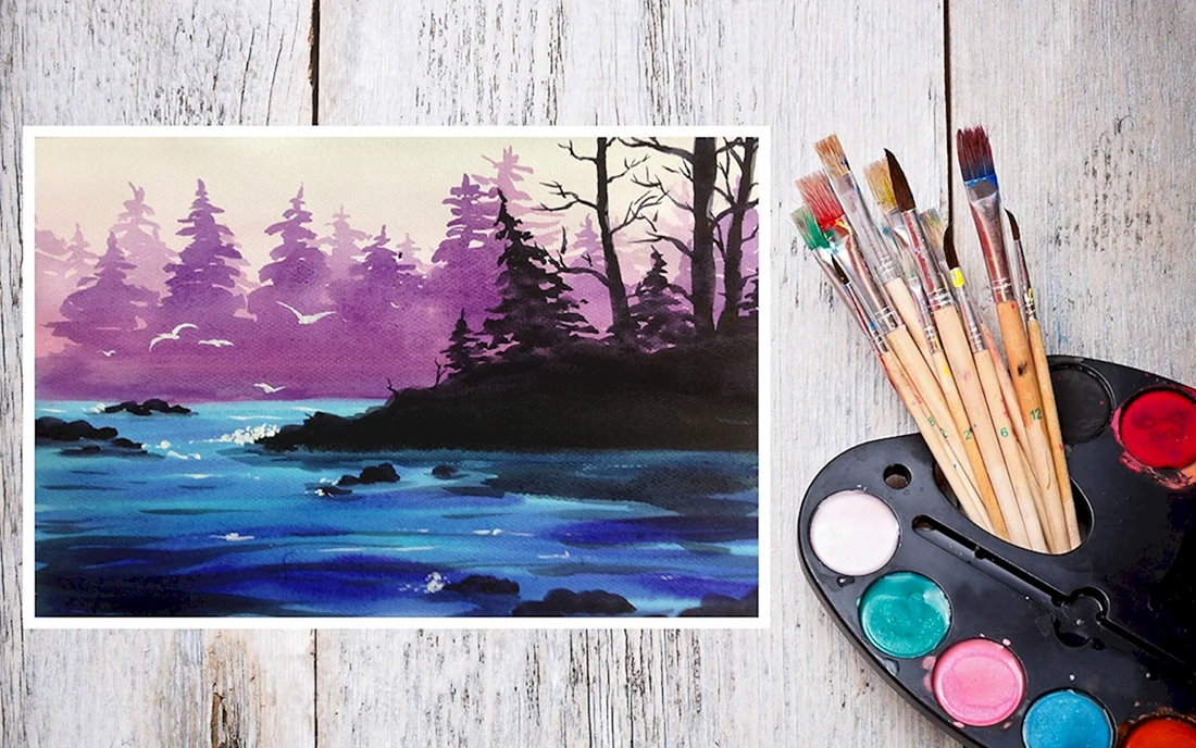 Красивые рисунки красками