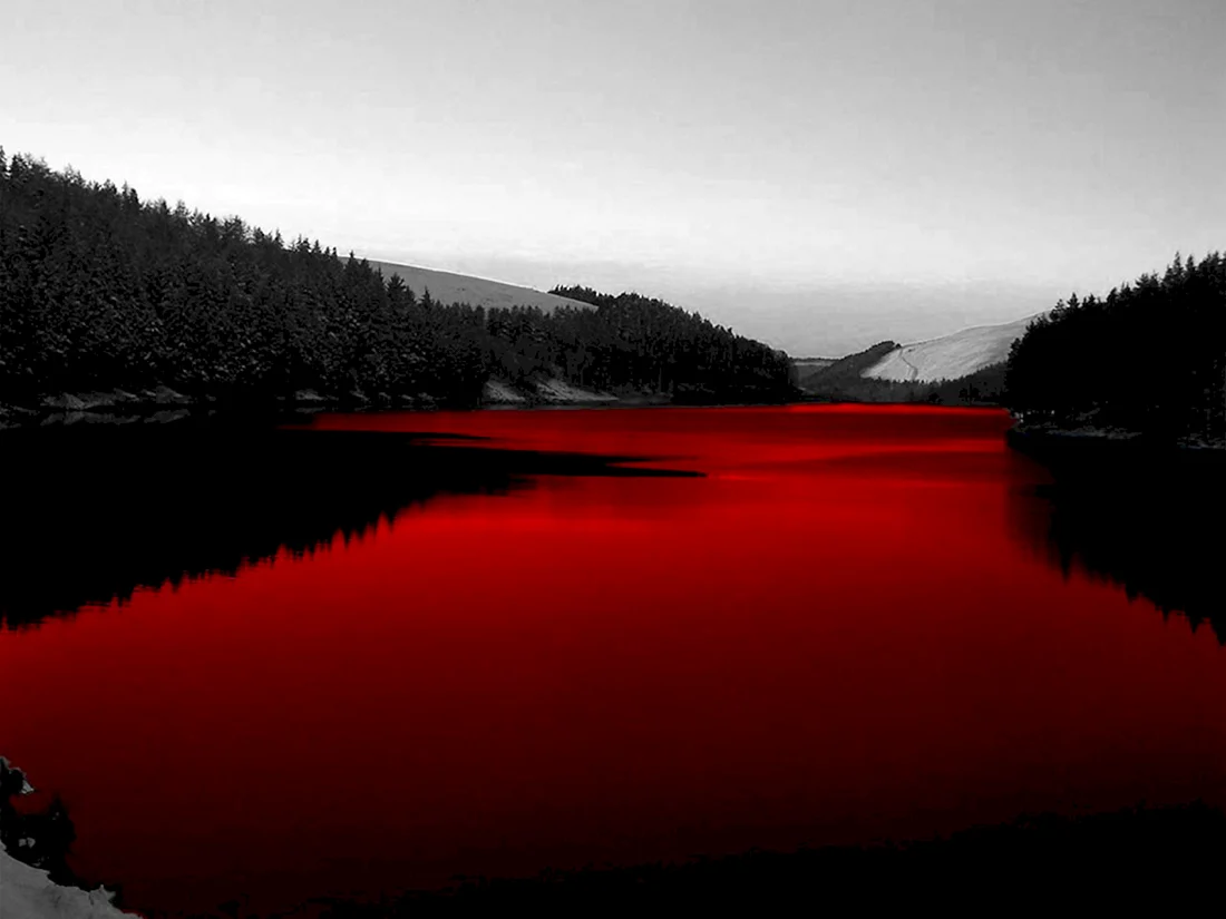 Красное озеро Румыния красная вода