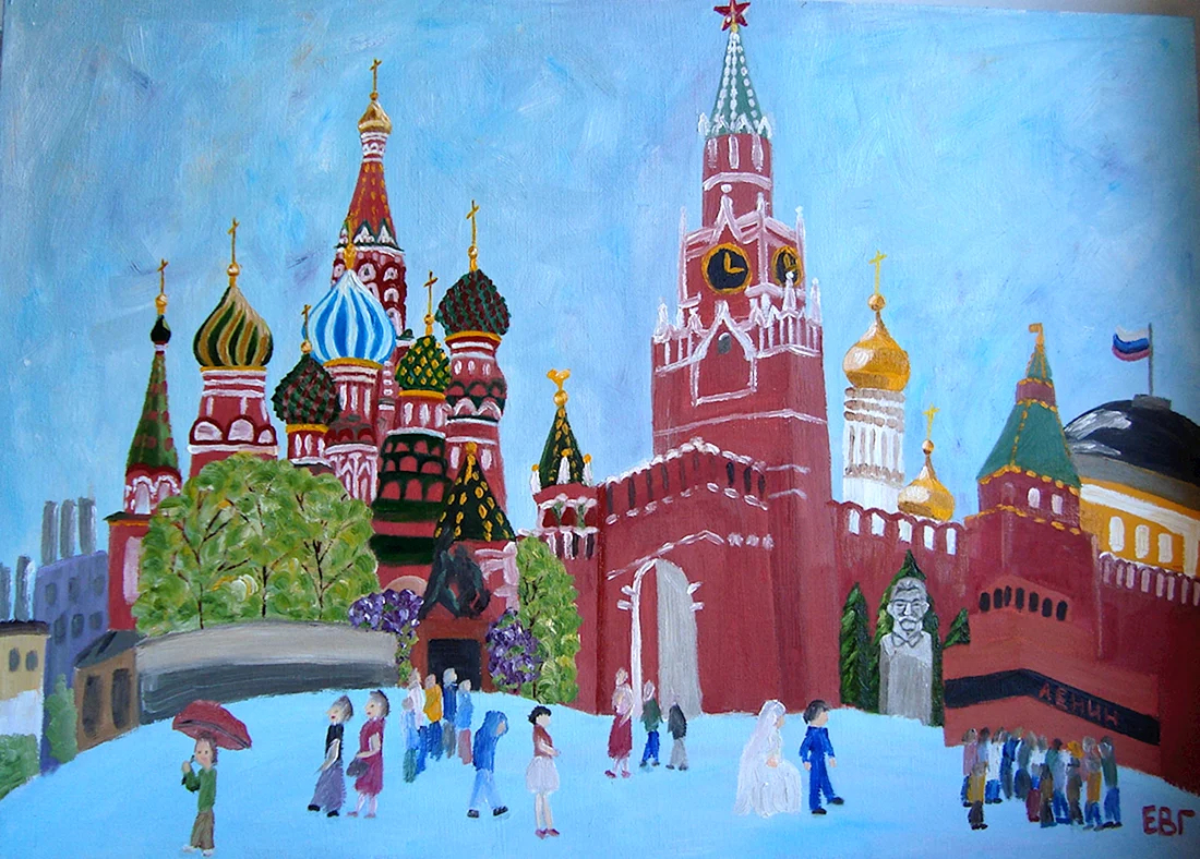 Кремль рисунок