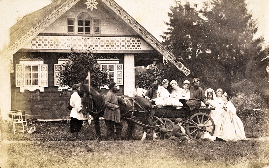«Крестьянская свадьба в Тамбовской губернии» 1880