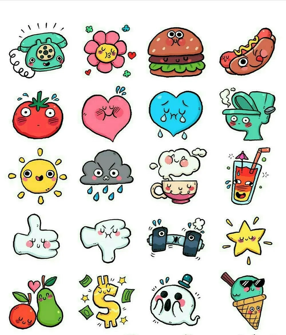 Маленькие рисунки для срисовки