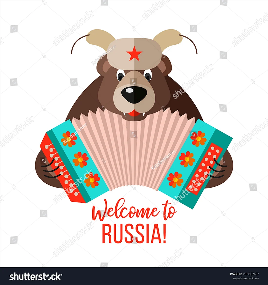 Мишка с гармошкой