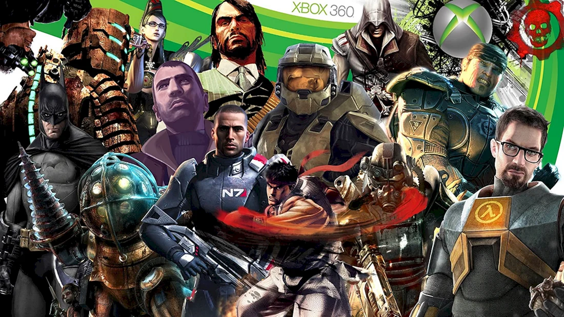 Много игр Xbox 360