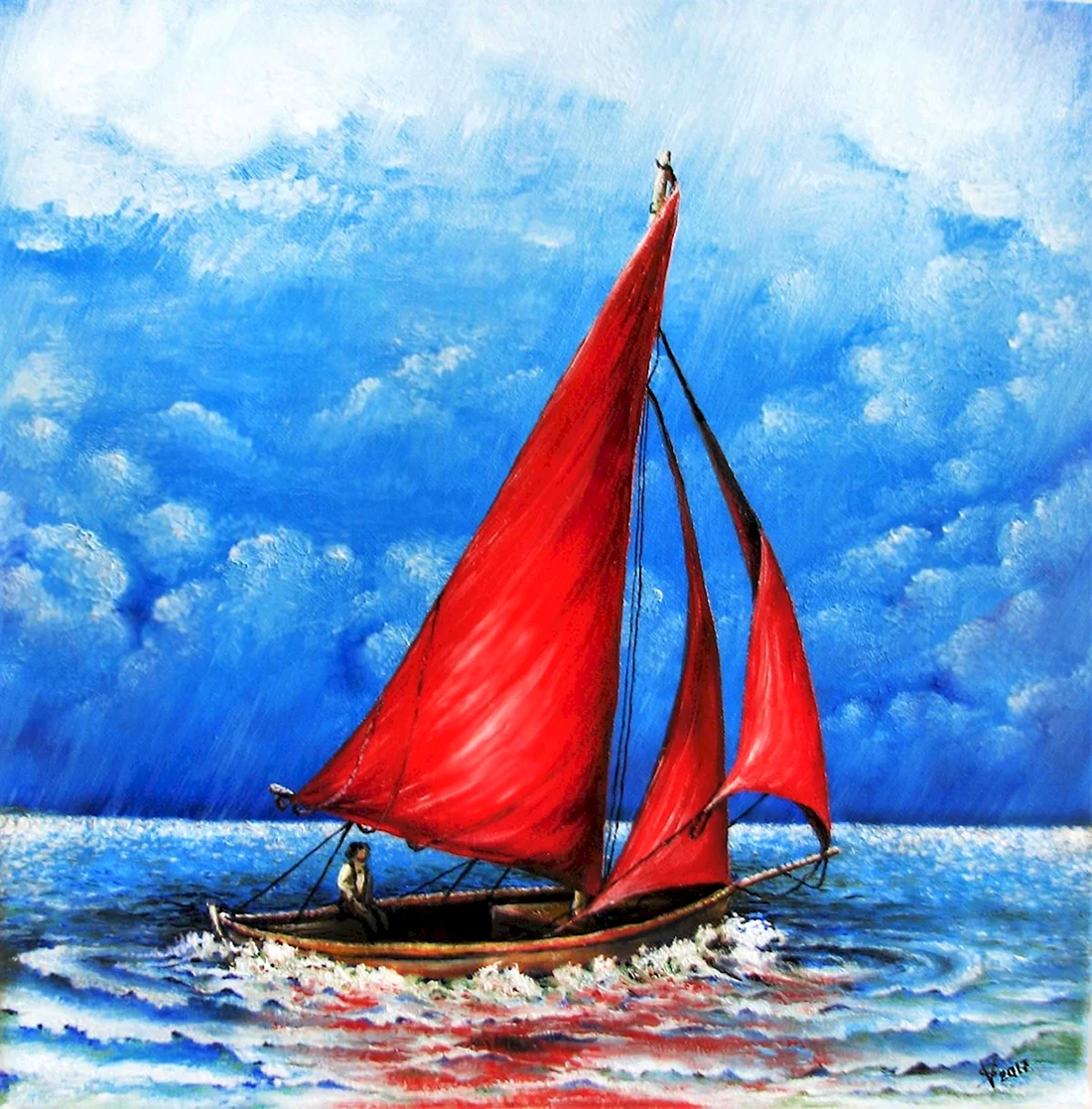 Море Алые паруса картина