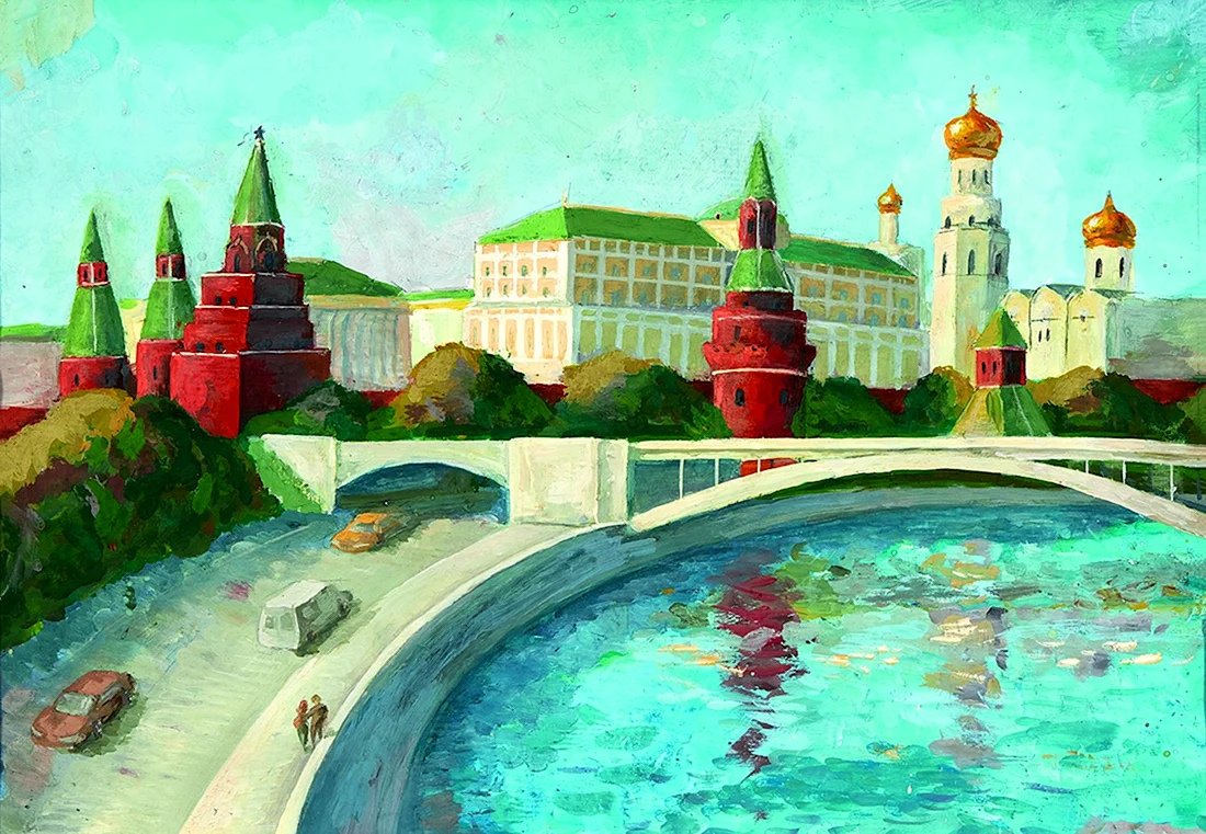 Москва рисунок