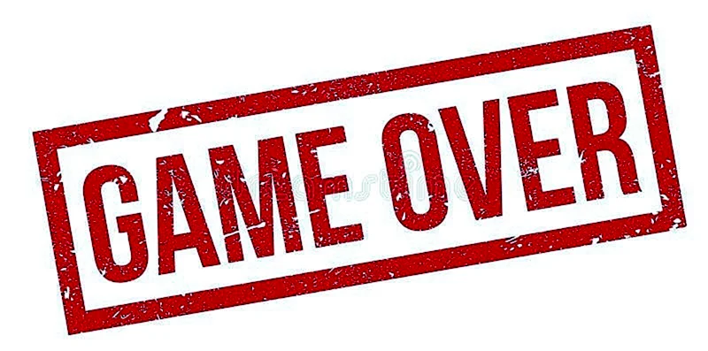 Надпись game over