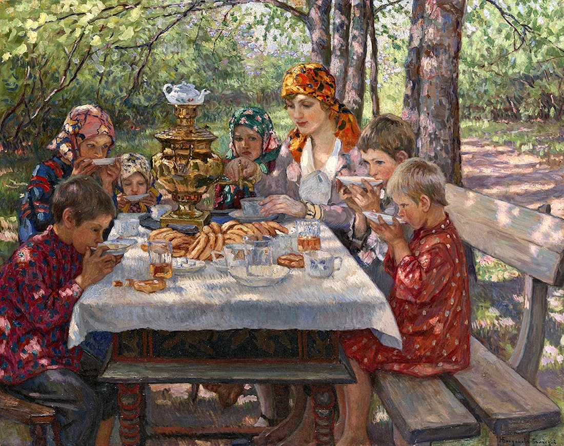Николай Петрович Богданов Бельский чаепитие