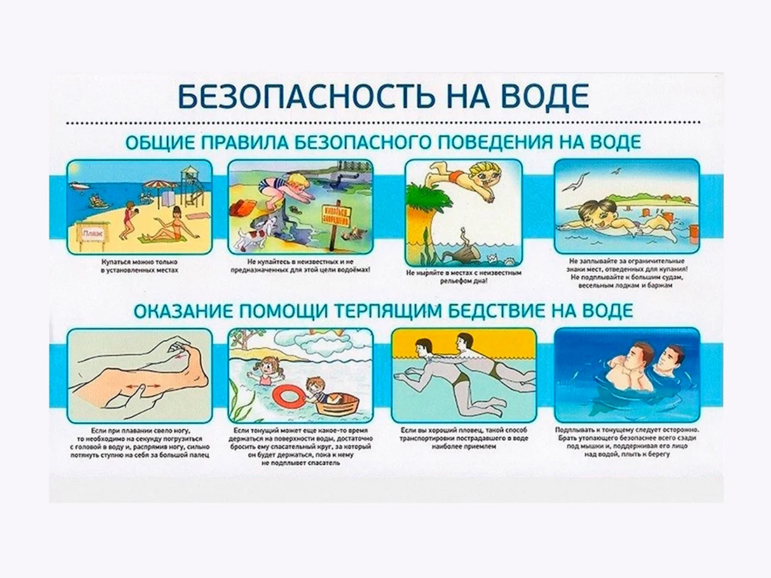 Памятка безопасное поведение детей у водоемов
