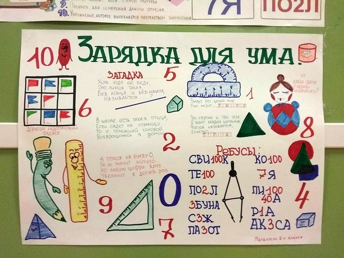 Плакат на неделю математики