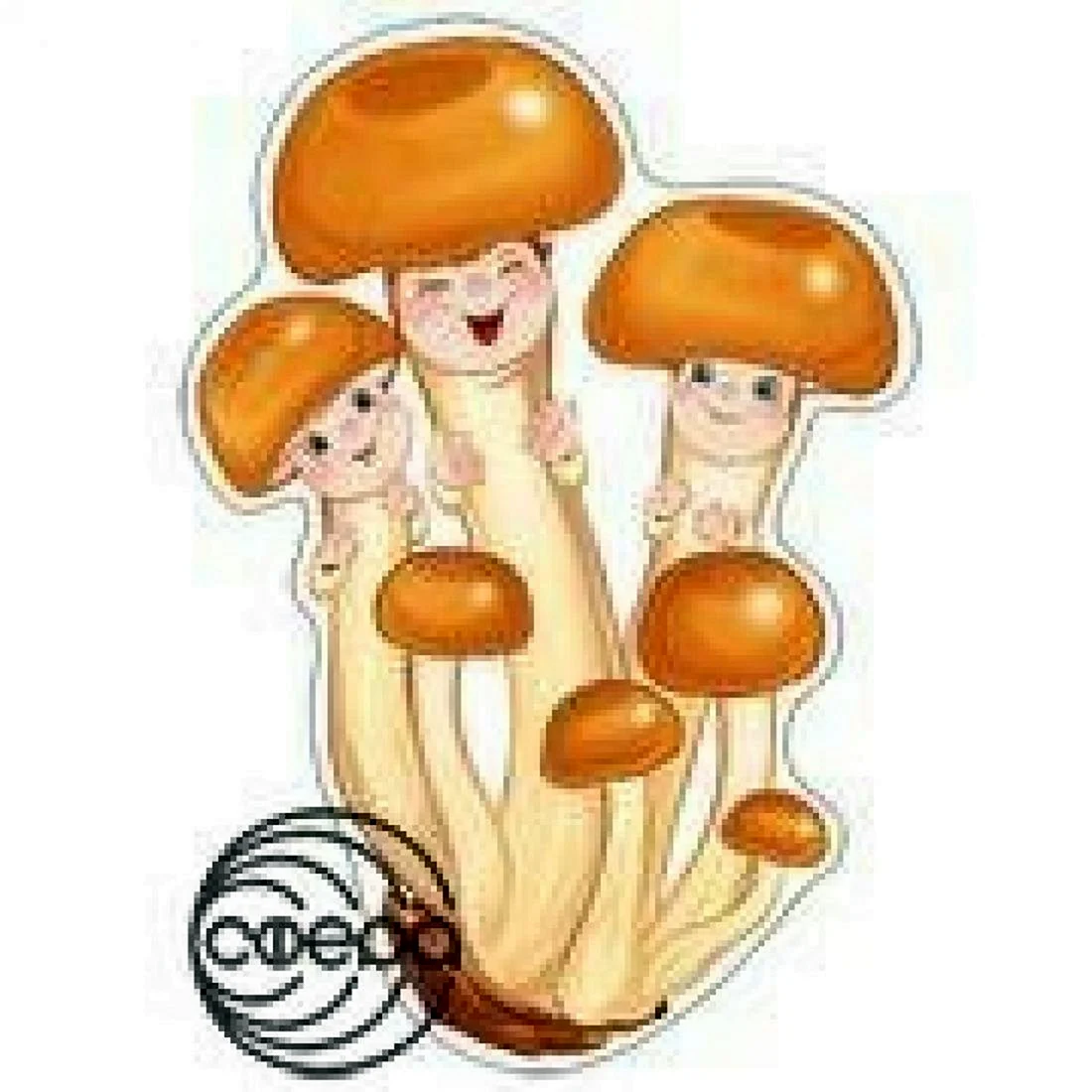 Плакат вырубной а4 грибы опята