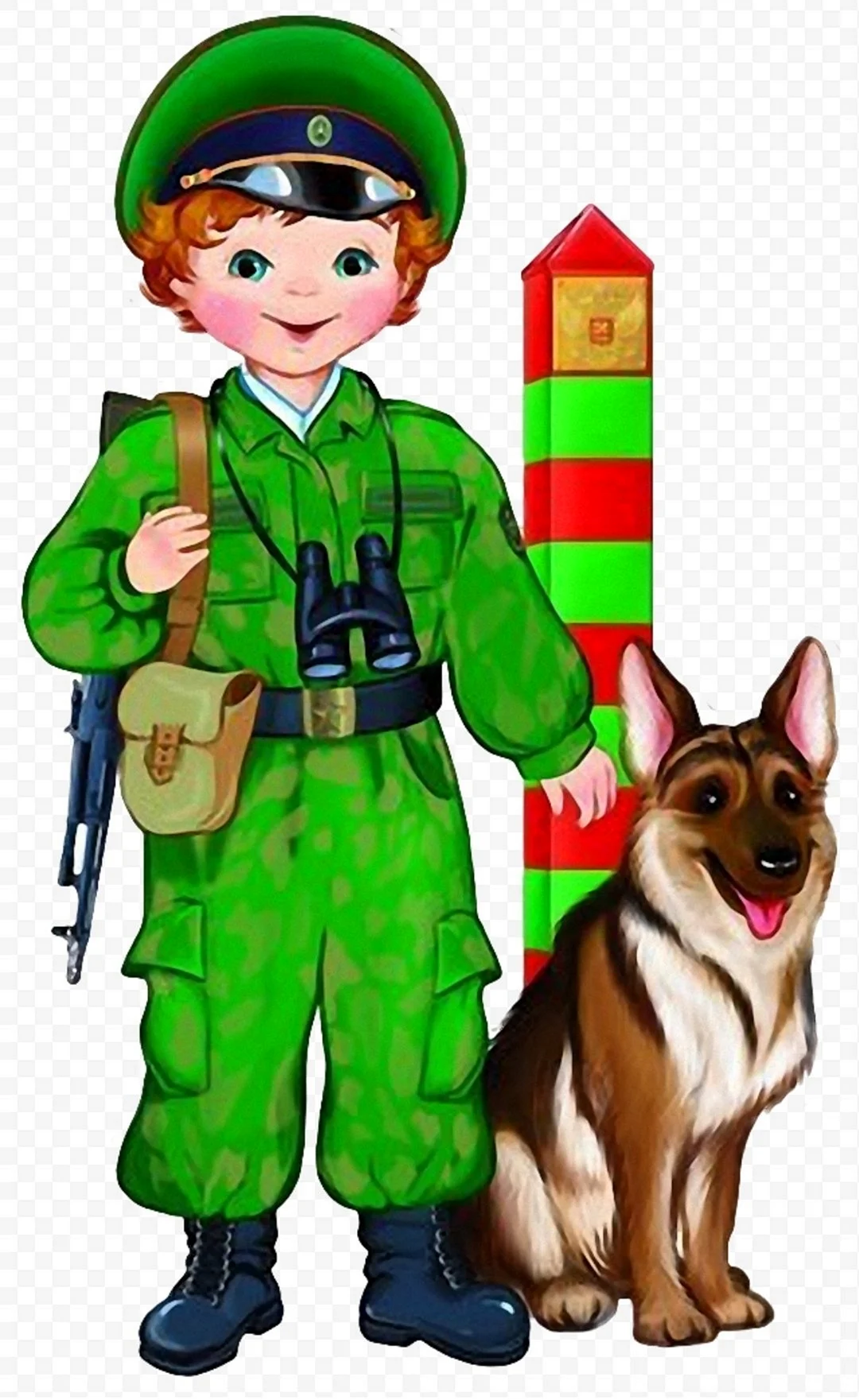 Плакат вырубной пограничник