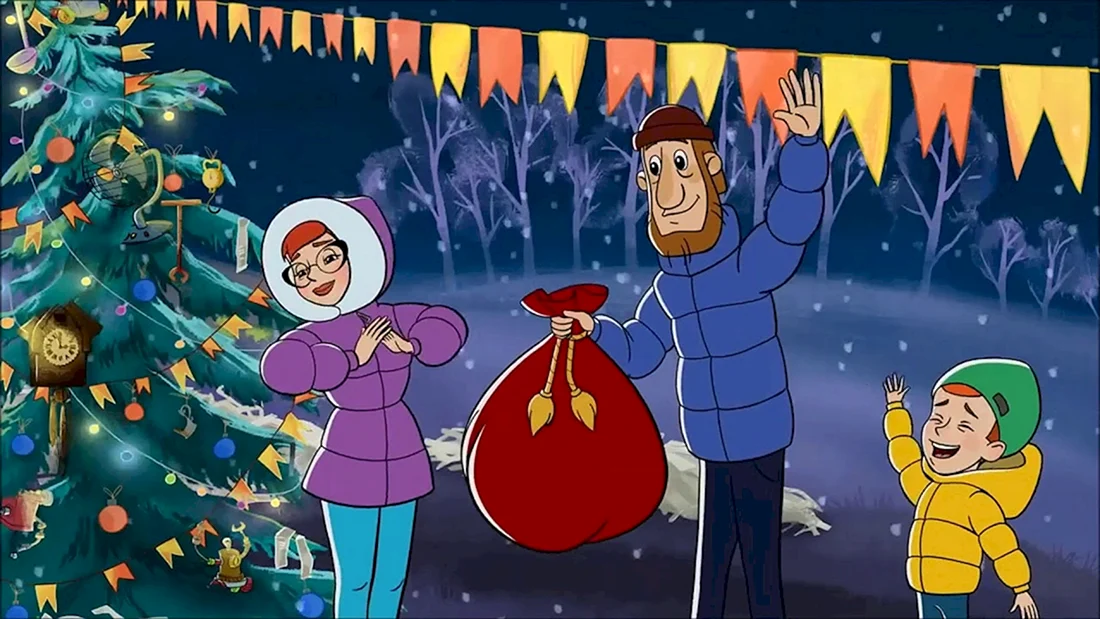 Простоквашино зима в Простоквашино