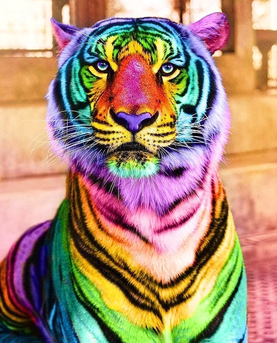 Разноцветный тигр
