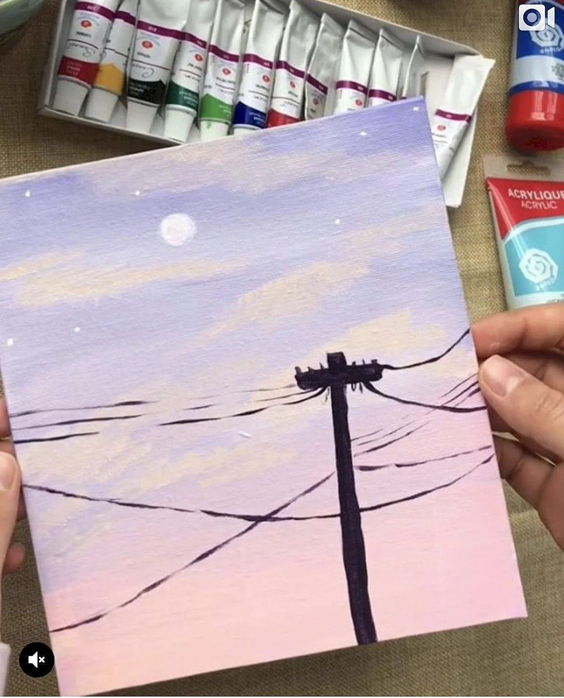 Рисование акрилом