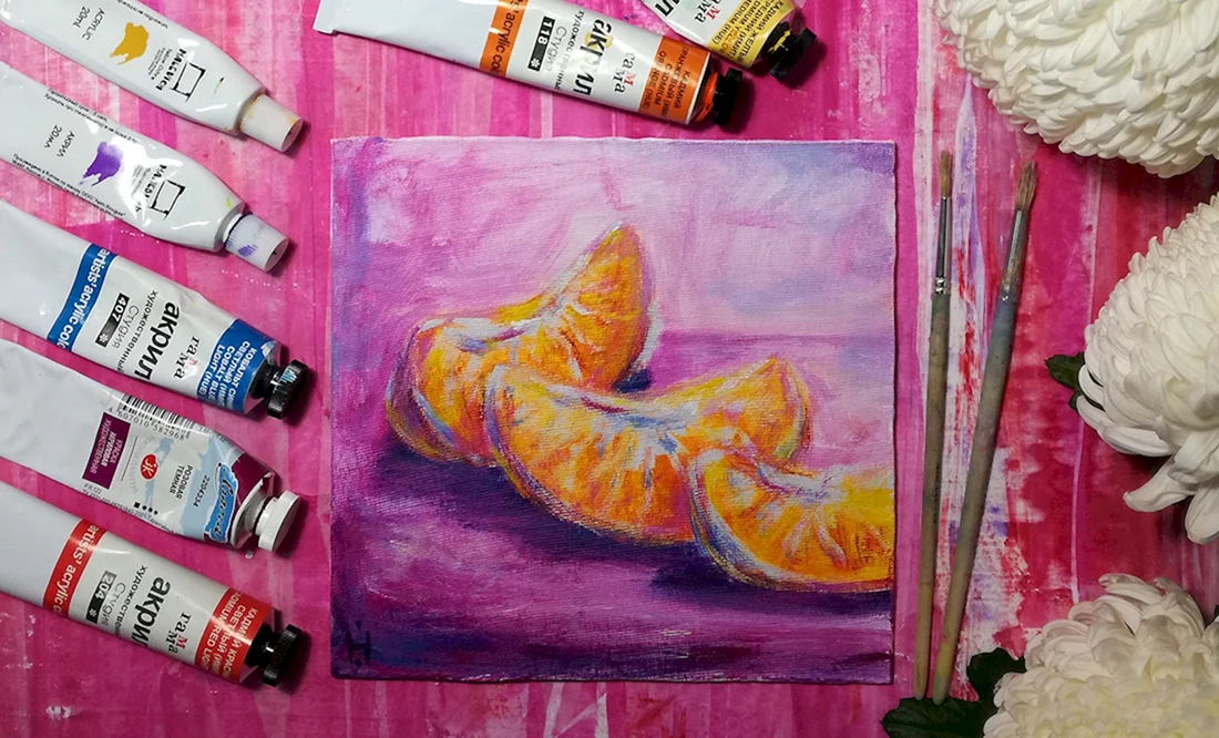 Рисование акрилом