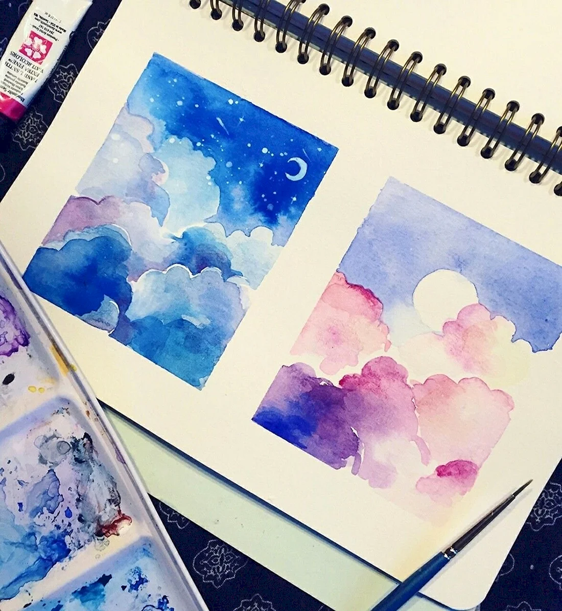 Рисунки акварелью