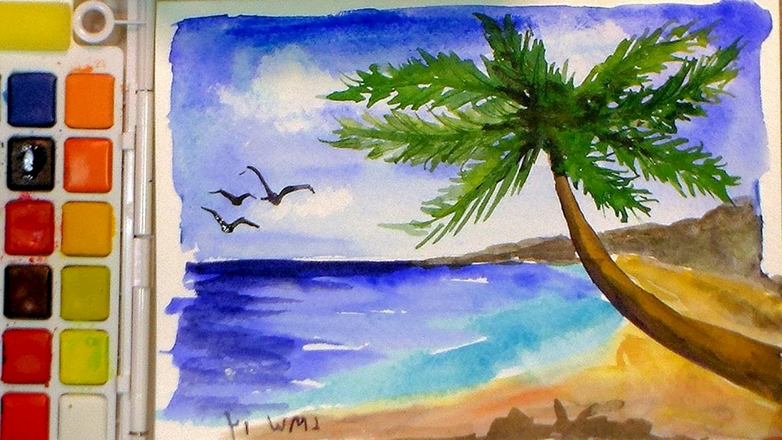 Рисунки гуашью