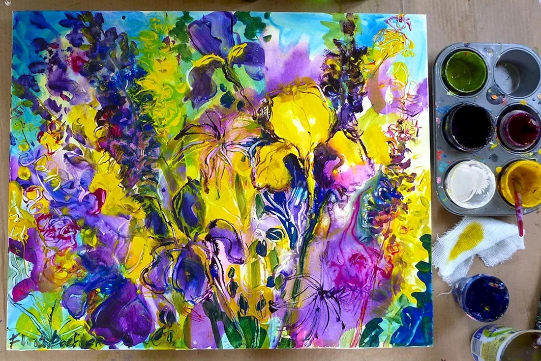 Рисунки красками