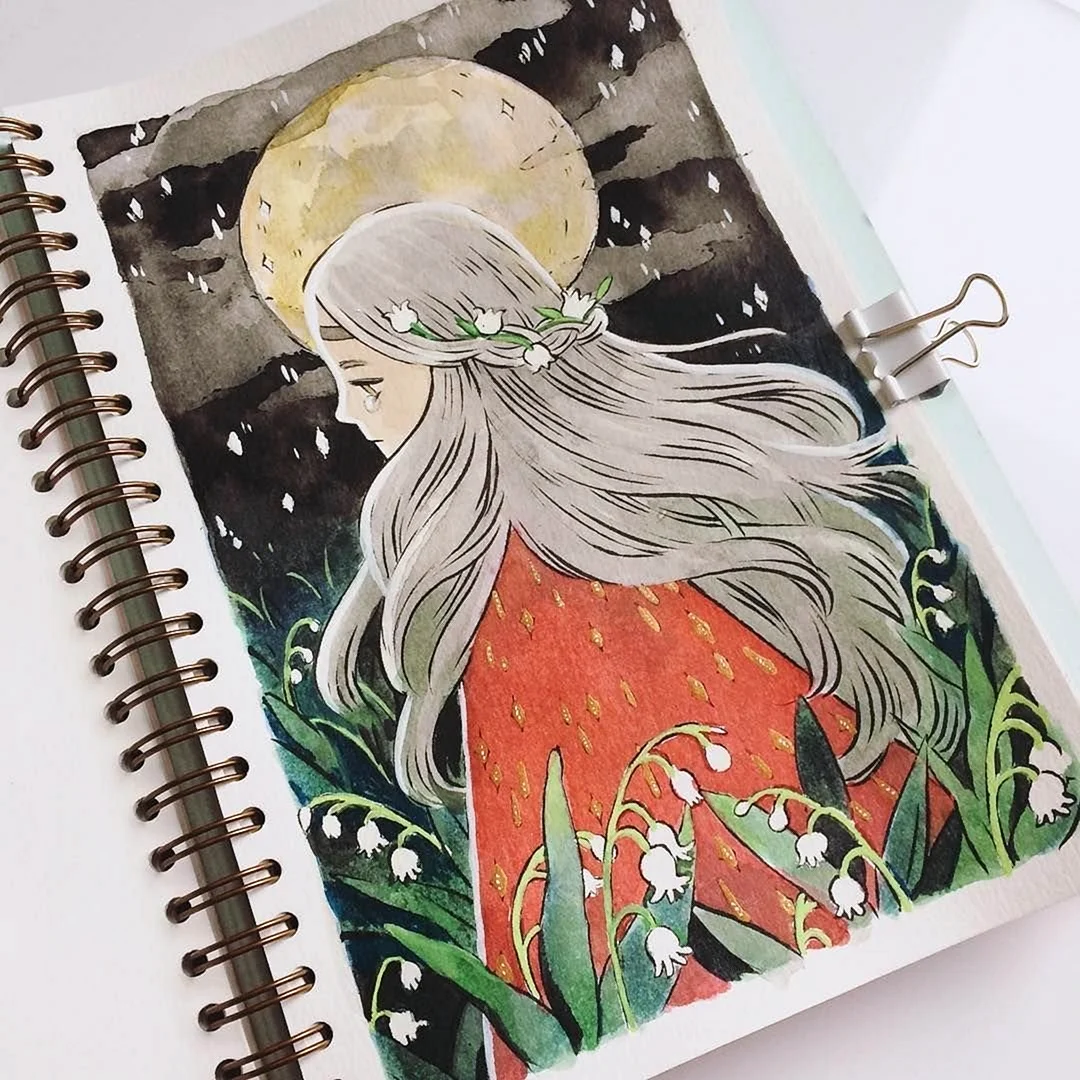 Рисунки в скетчбуке