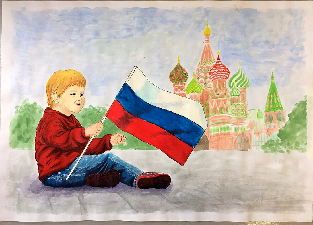 Рисунок на патриотическую тему