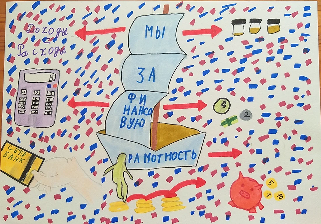 Рисунок на тему финансовая грамотность