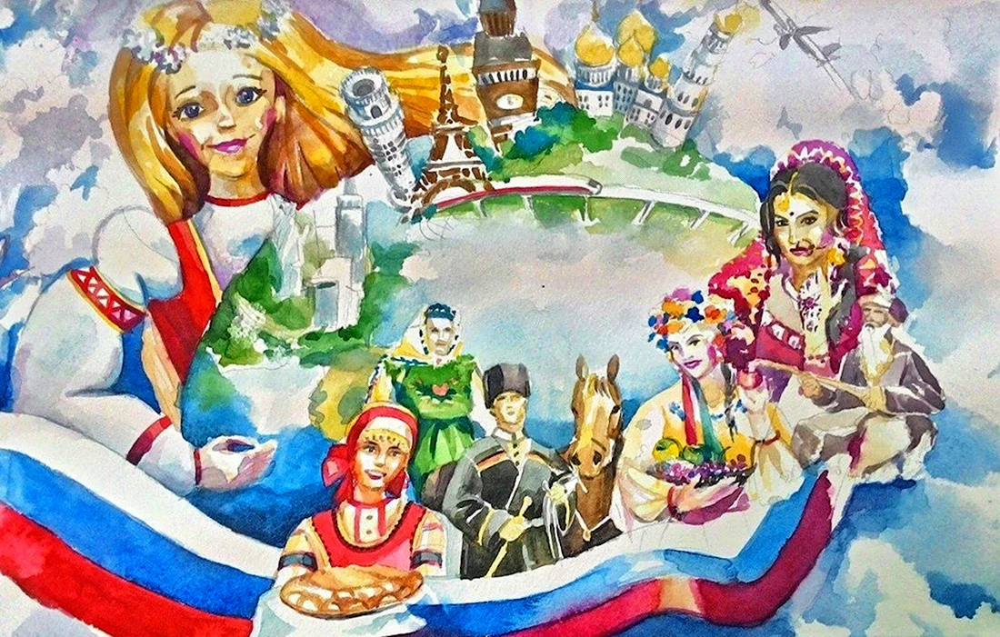 Рисунок на тему Россия