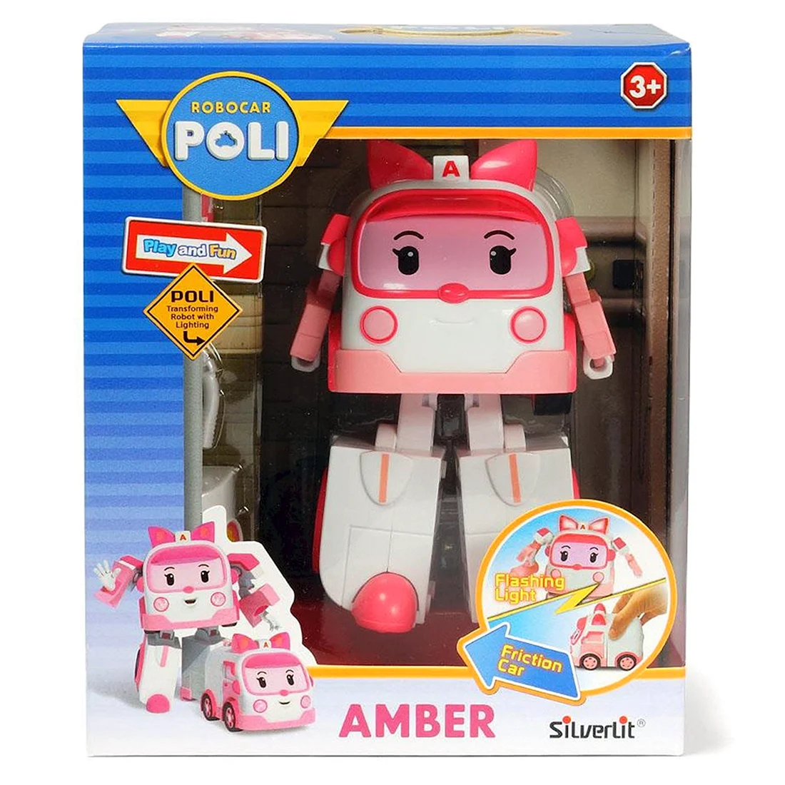 Robocar Poli трансформер Эмбер 75см 83047