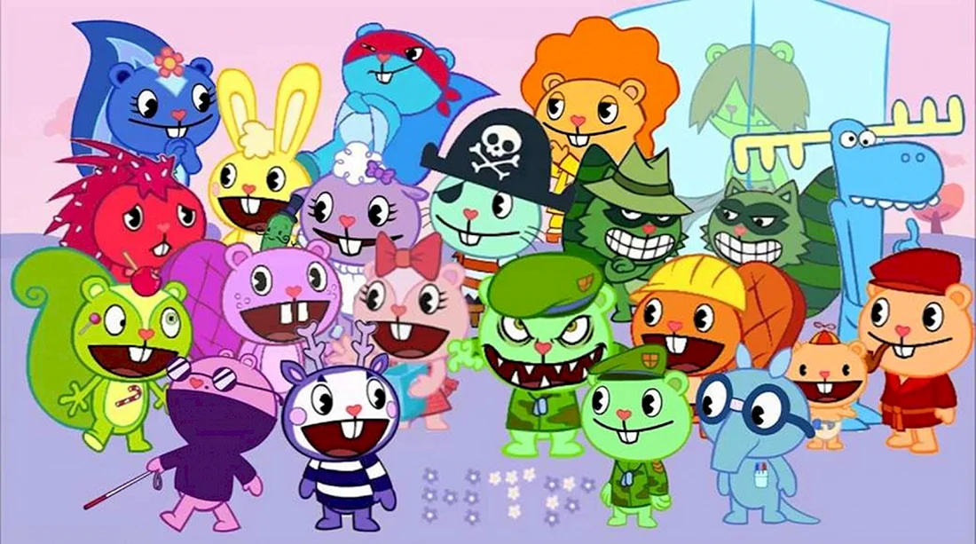 Счастливые Лесные друзья Happy Tree friends