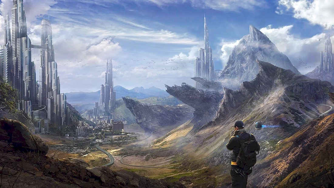 Sci Fi город футуризм