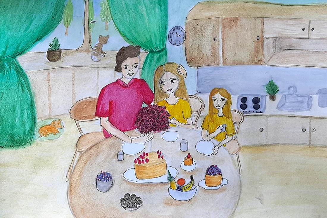 Семья рисунок